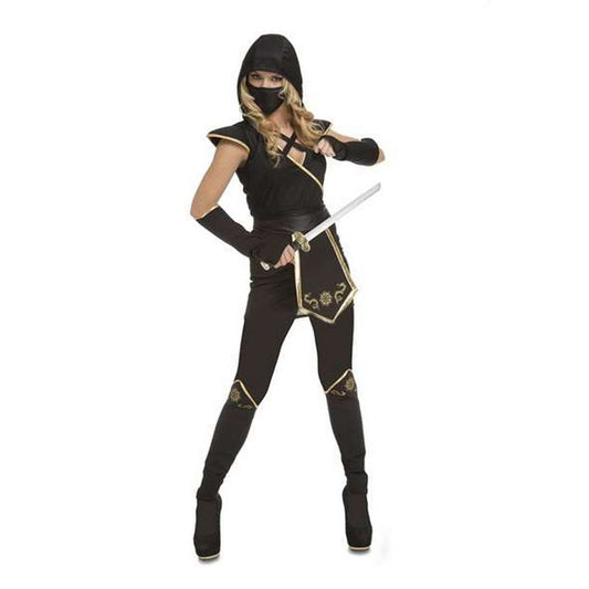 Costume for Adults My Other Me Black Ninja One size (5 Pieces)