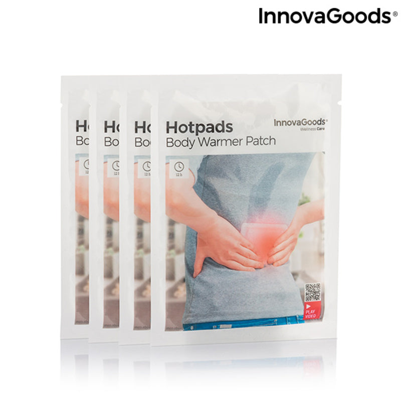 Body Heat Adhesive Patches Hotpads (Pack of 4)