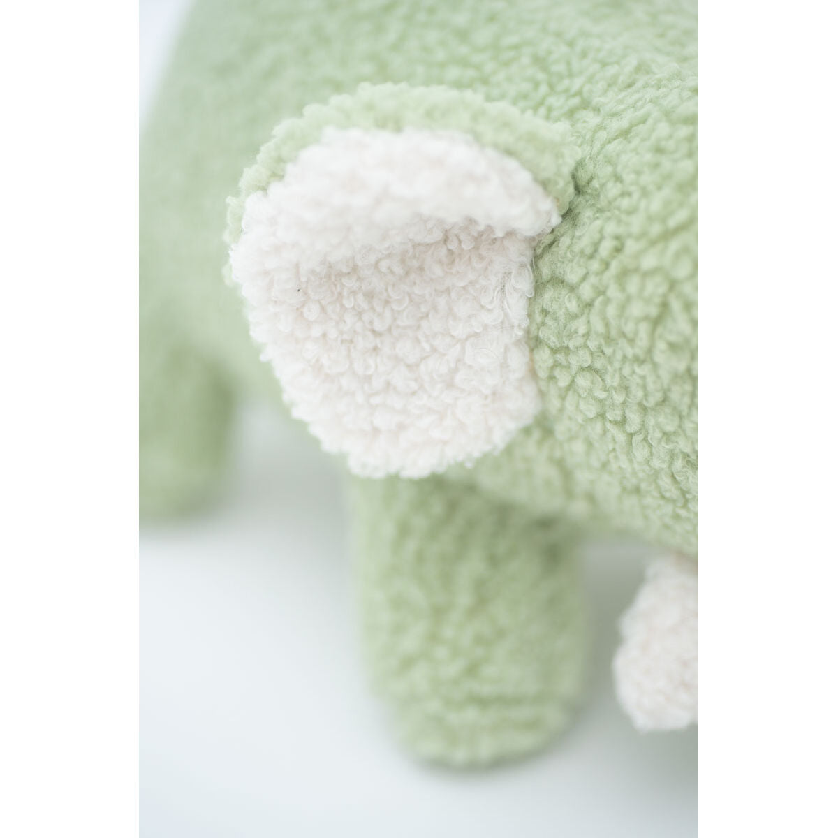 Fluffy toy Crochetts Bebe Green Elephant 27 x 13 x 11 cm 2 Pieces