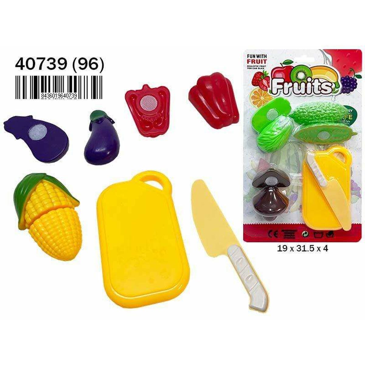 Kit aus Spielzeuglebensmittel Velcro