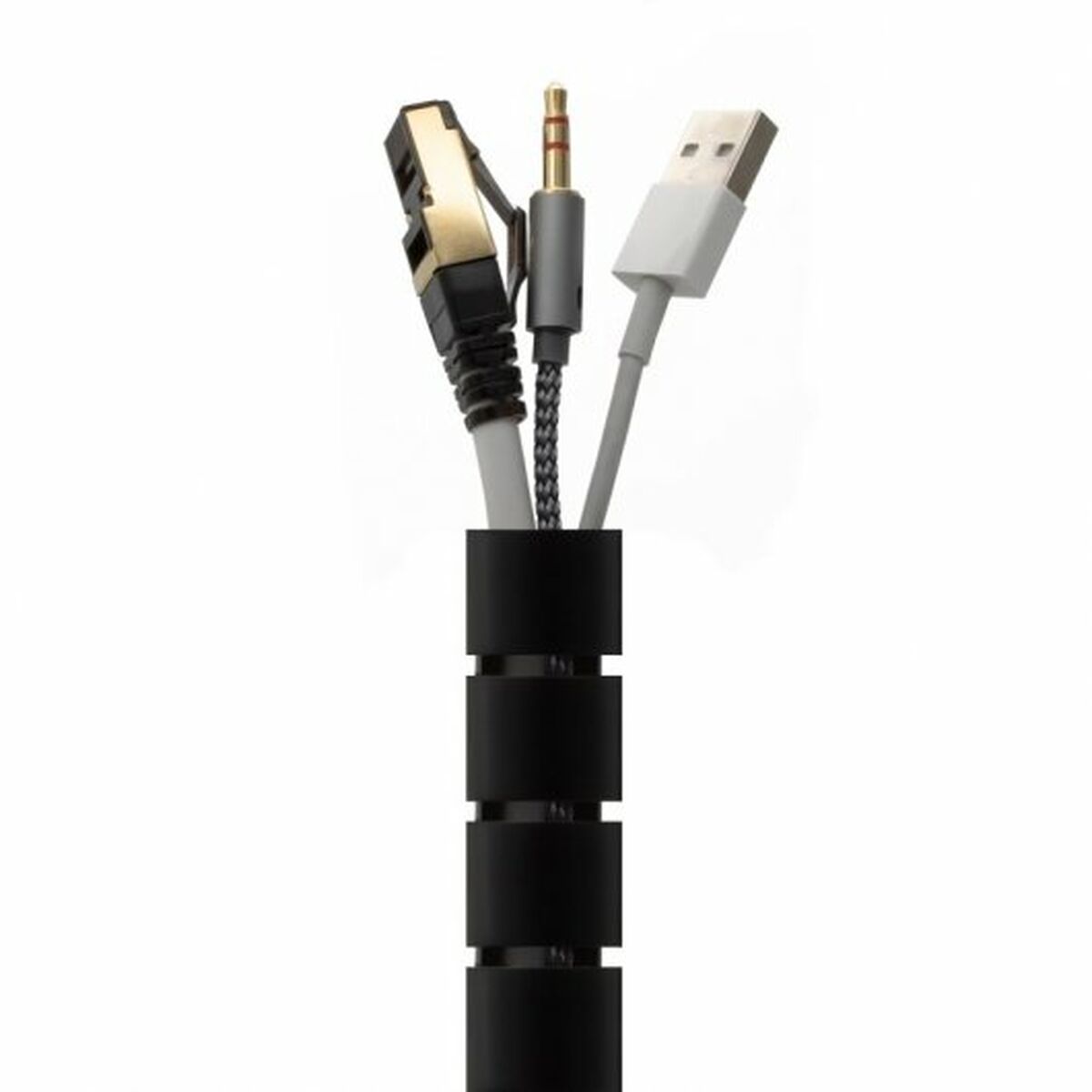 Kabel-Ordnungshilfe Aisens A151-0604 Schwarz Kunststoff