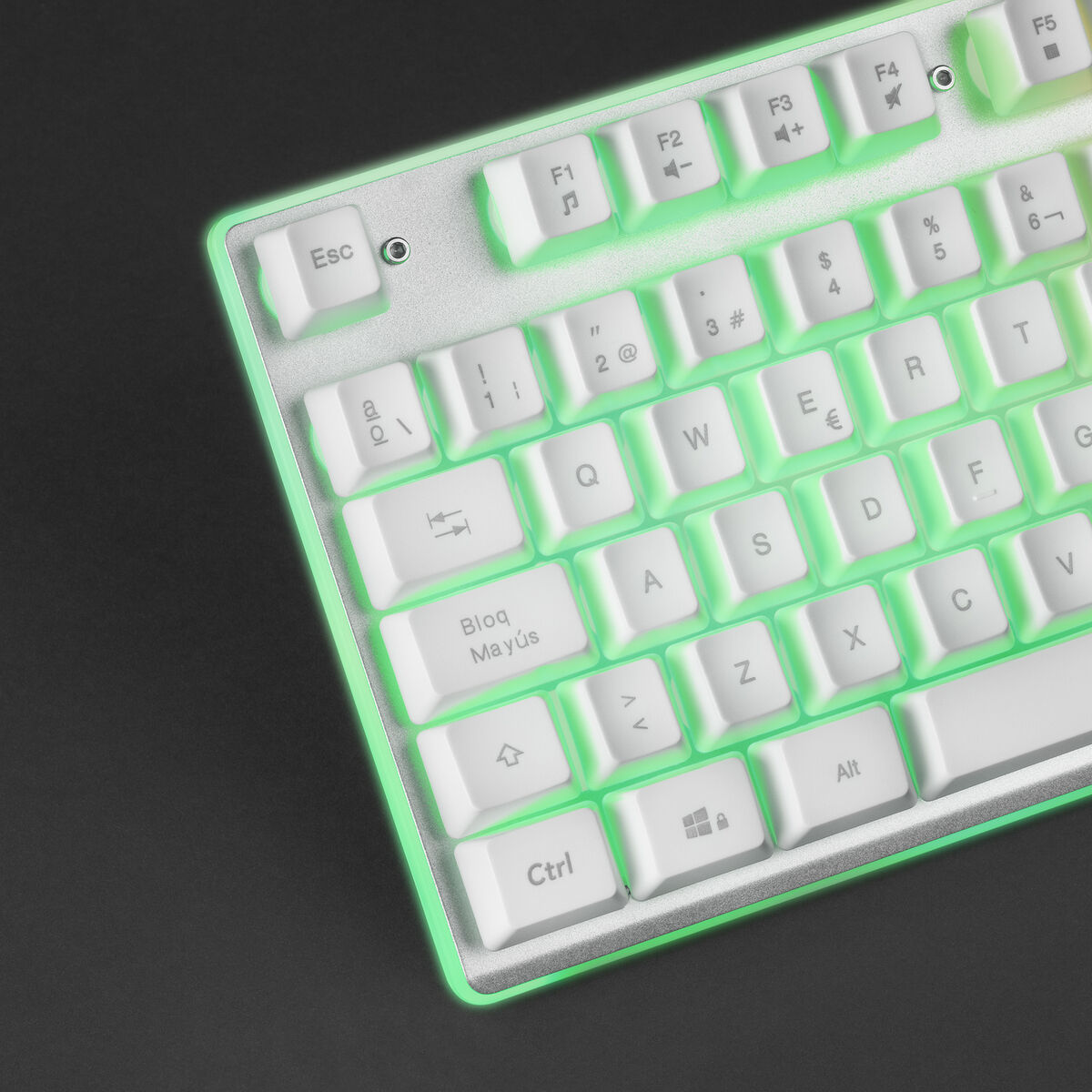 Keyboard Mars Gaming MK220WES RGB White-3