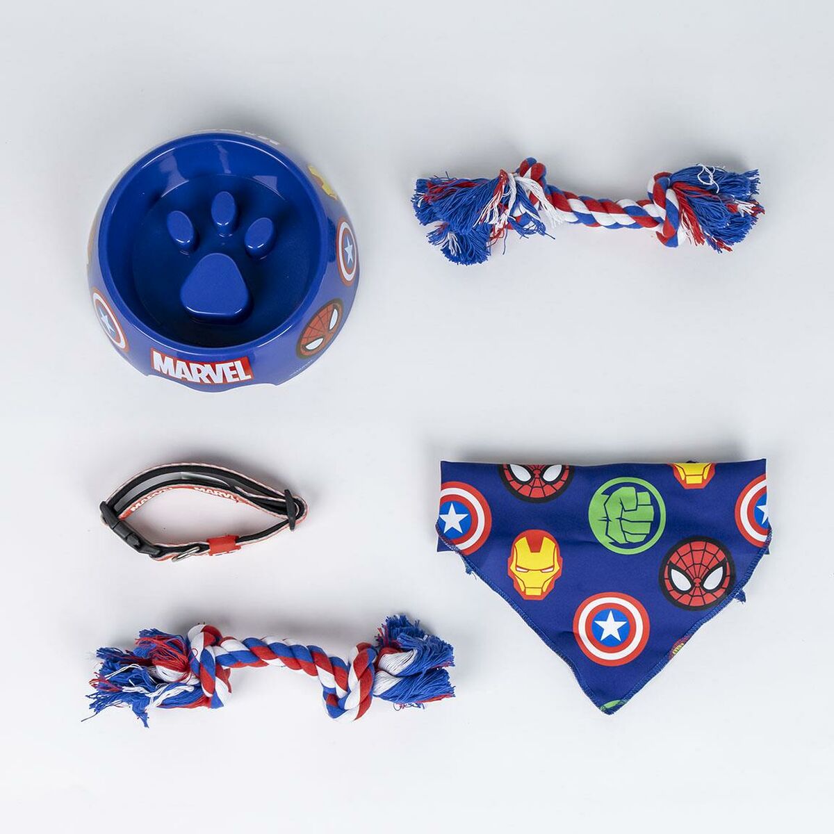 Welcome Gift Set for Dogs The Avengers Blue 5 Pieces