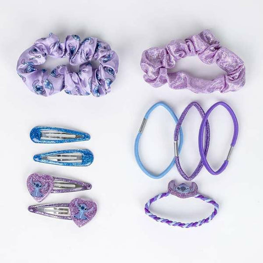 Accessoires pour les Cheveux Stitch Bleu Violet 10 Pièces