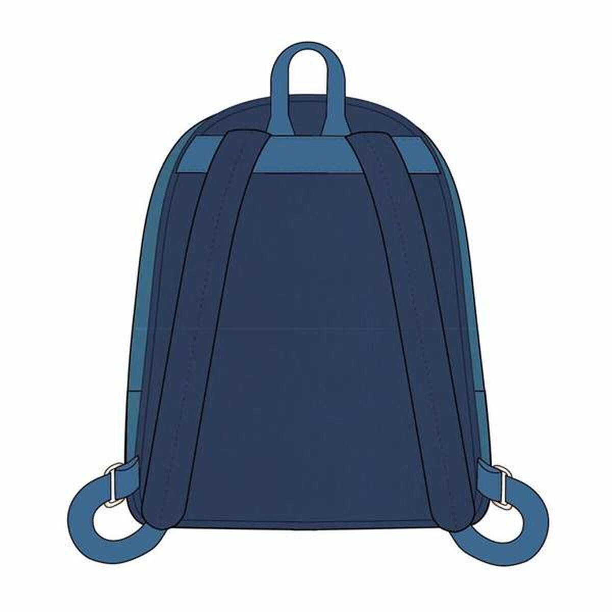 School Bag Stitch Blue 22 x 25 x 11 cm
