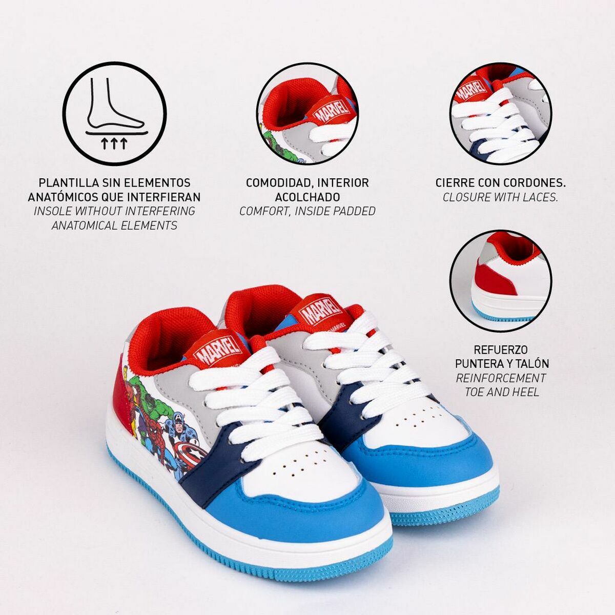 Sports Shoes for Kids Marvel Blue-1