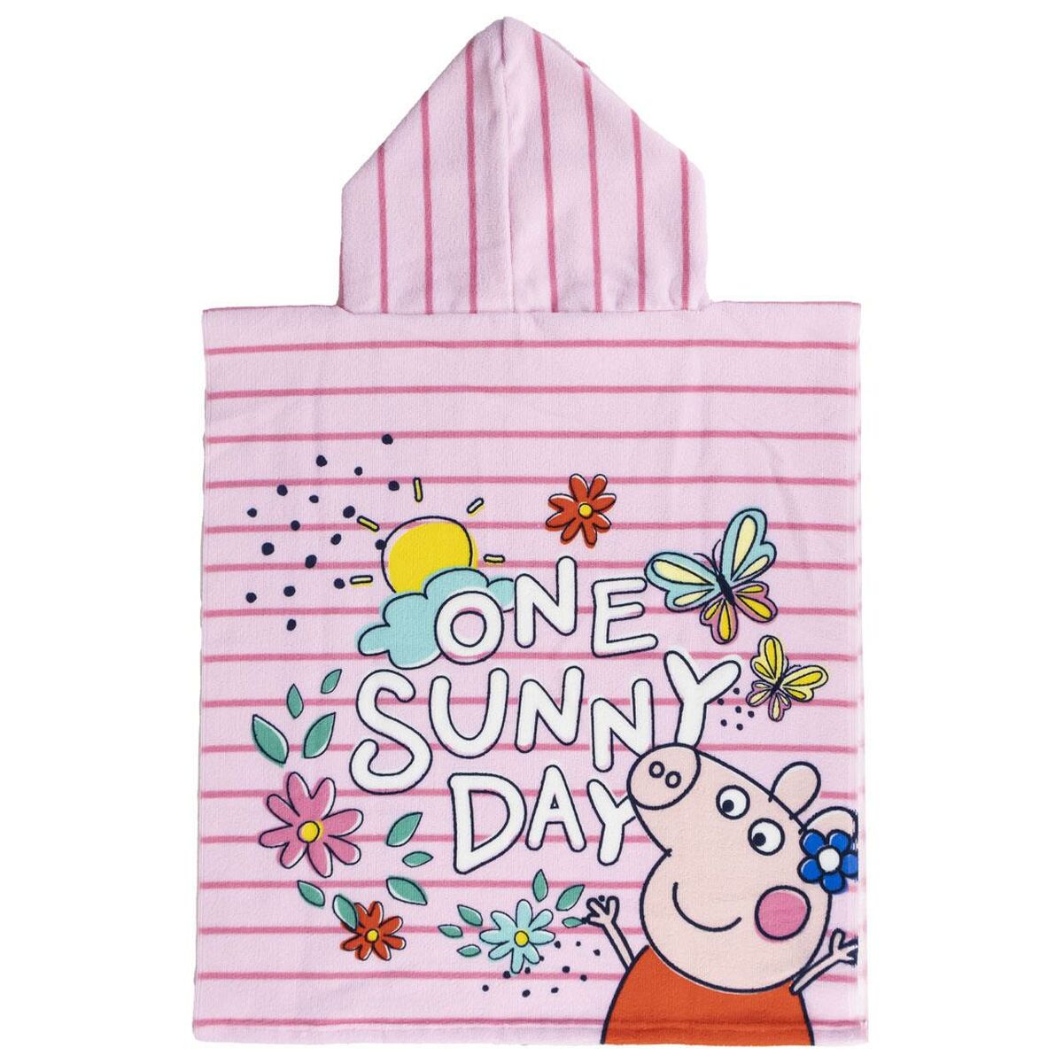 Poncho-Towel with Hood Peppa Pig Pink 50 x 115 cm