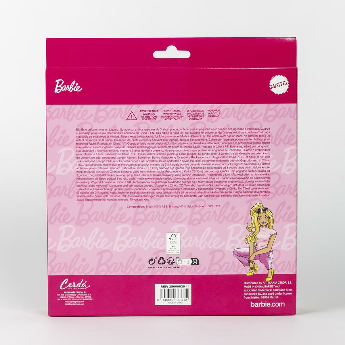 Beauty Kit Barbie Light Pink Multi-composition 4 Pieces
