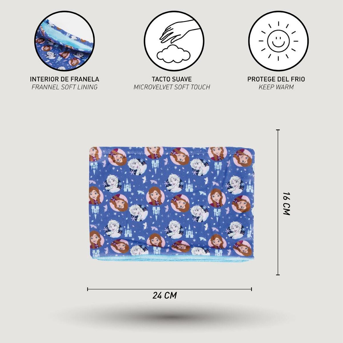Neck Warmer Frozen Dark blue-2