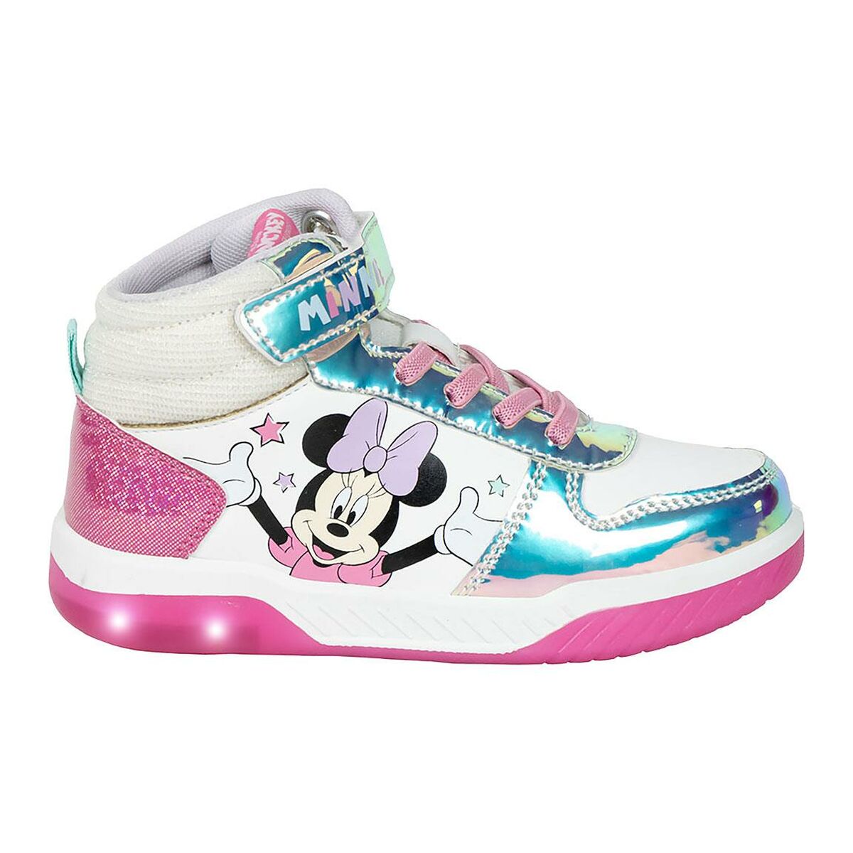 LED Trainers Minnie Mouse Silver-4