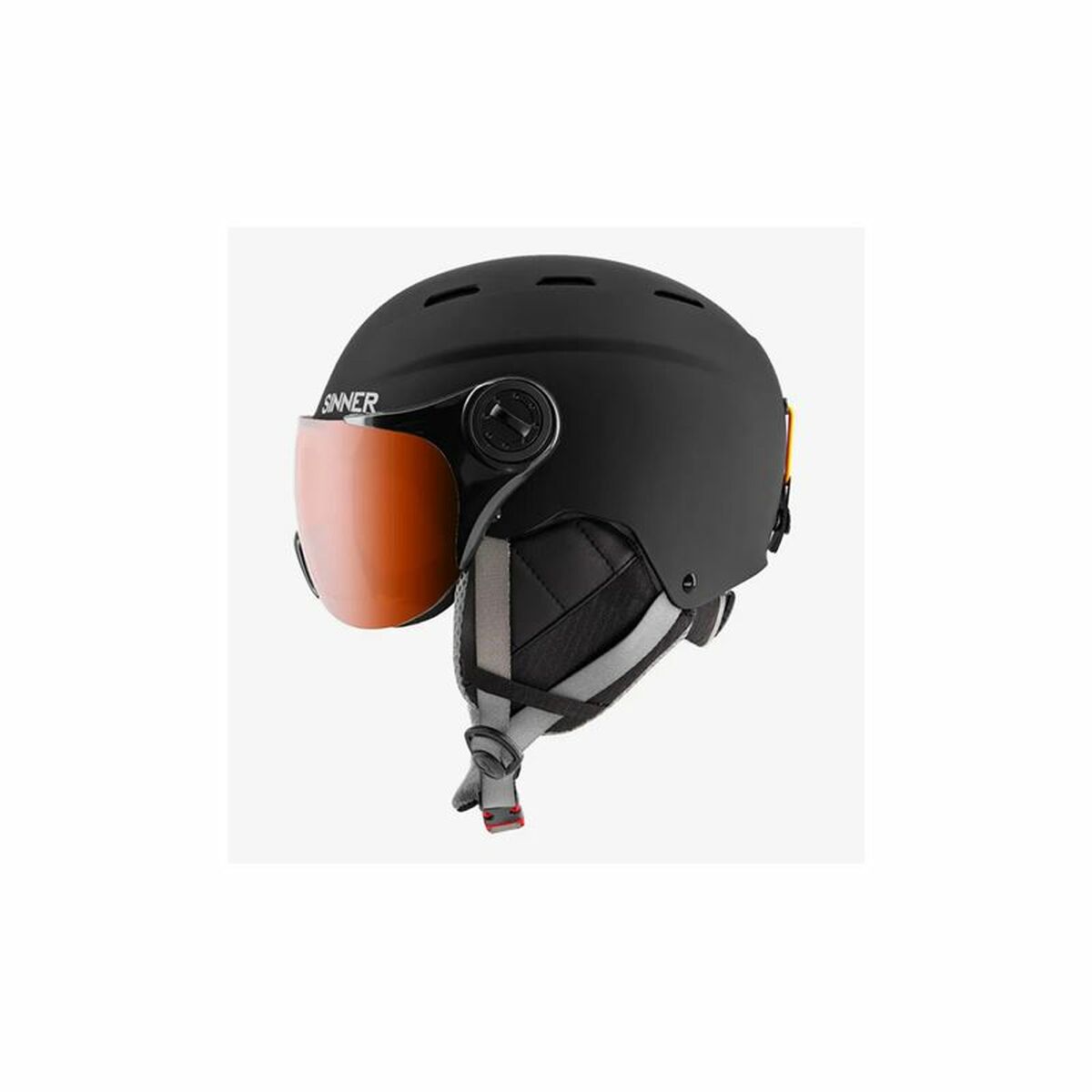 Ski Helmet Sinner Typhoon Visera Black Unisex 50-54 cm