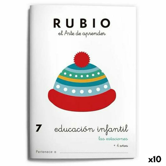 Notizbuch für die frühkindliche Bildung Rubio Nº7 A5 Spanisch (10 Stück)