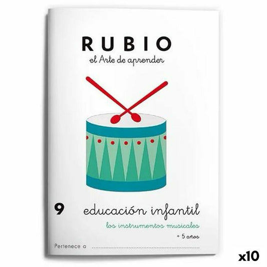 Notizbuch für die frühkindliche Bildung Rubio Nº9 A5 Spanisch (10 Stück)