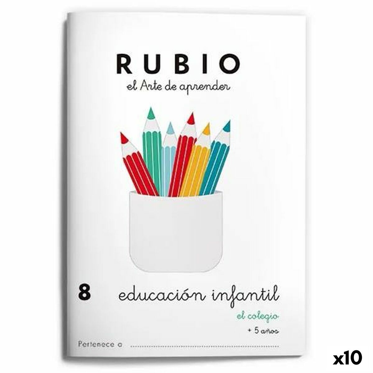 Notizbuch für die frühkindliche Bildung Rubio Nº8 A5 Spanisch (10 Stück)