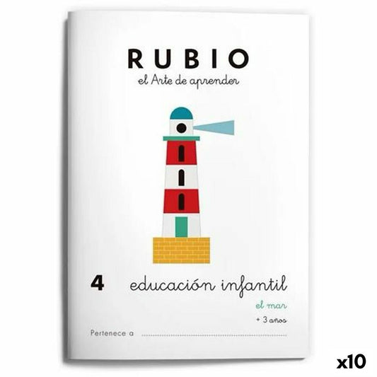 Notizbuch für die frühkindliche Bildung Rubio Nº4 A5 Spanisch (10 Stück)