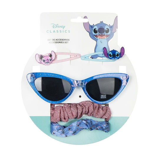 Sonnenbrille mit Accessoires Stitch Für Kinder