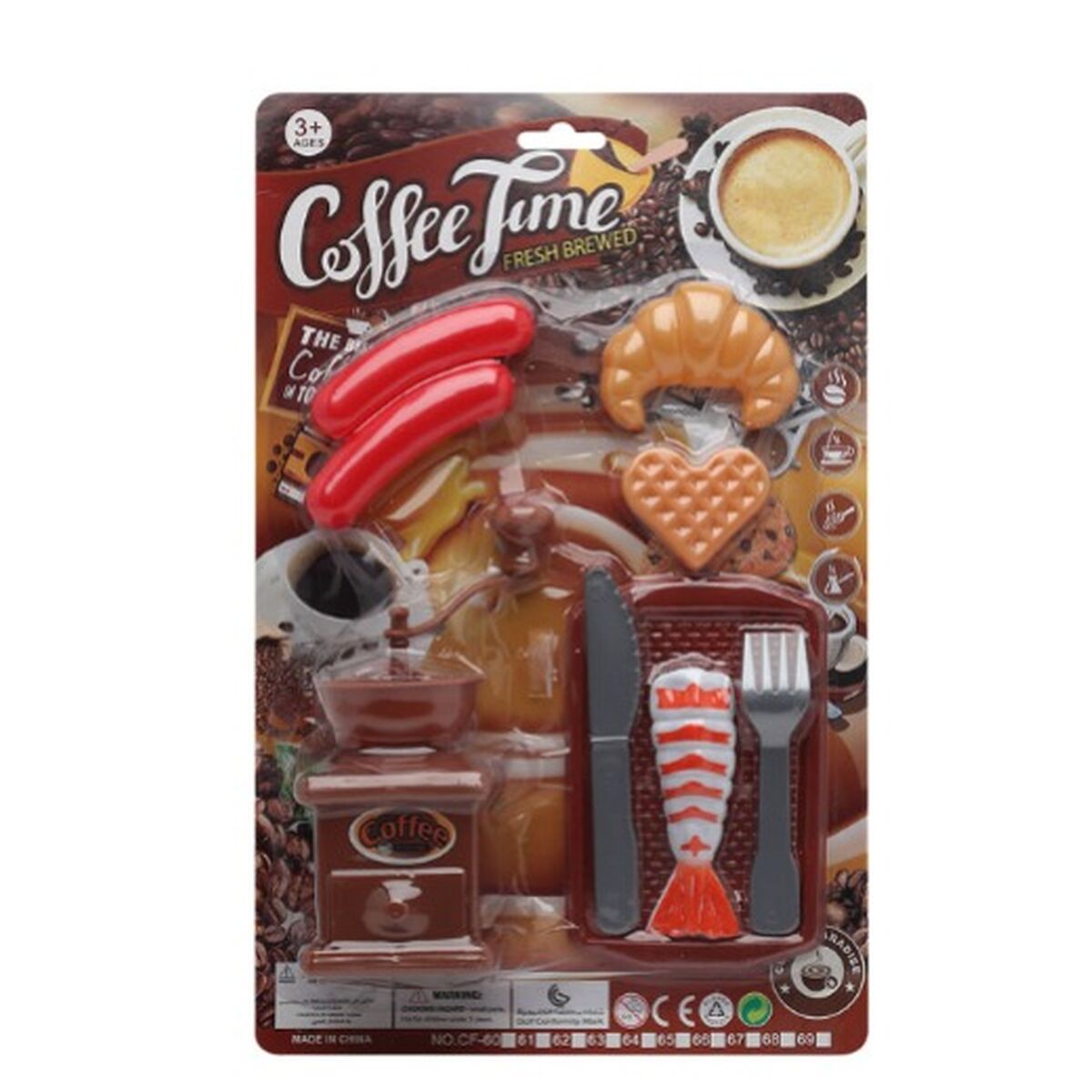 Ensemble d'aliments pour dînette Coffe time Cuisinière jouet