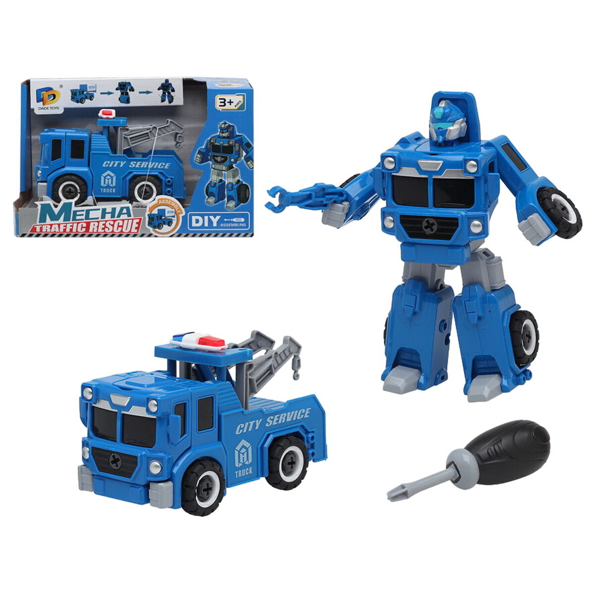 Super Robot Transformable Bleu