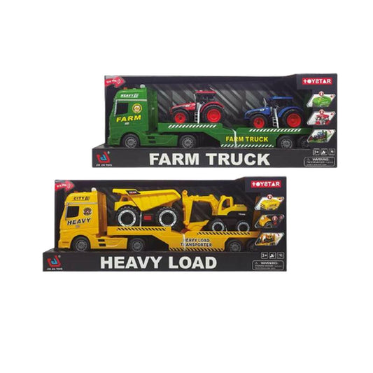 Spielset Fahrzeuge Farm Truck or Heavy Load 1:12 3 Stücke