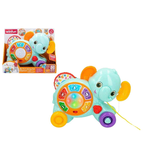 Spielzeug zum Ziehen Colorbaby Elefant Kunststoff