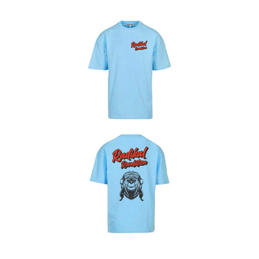 Herren Kurzarm-T-Shirt RADIKAL Bear Himmelsblau L