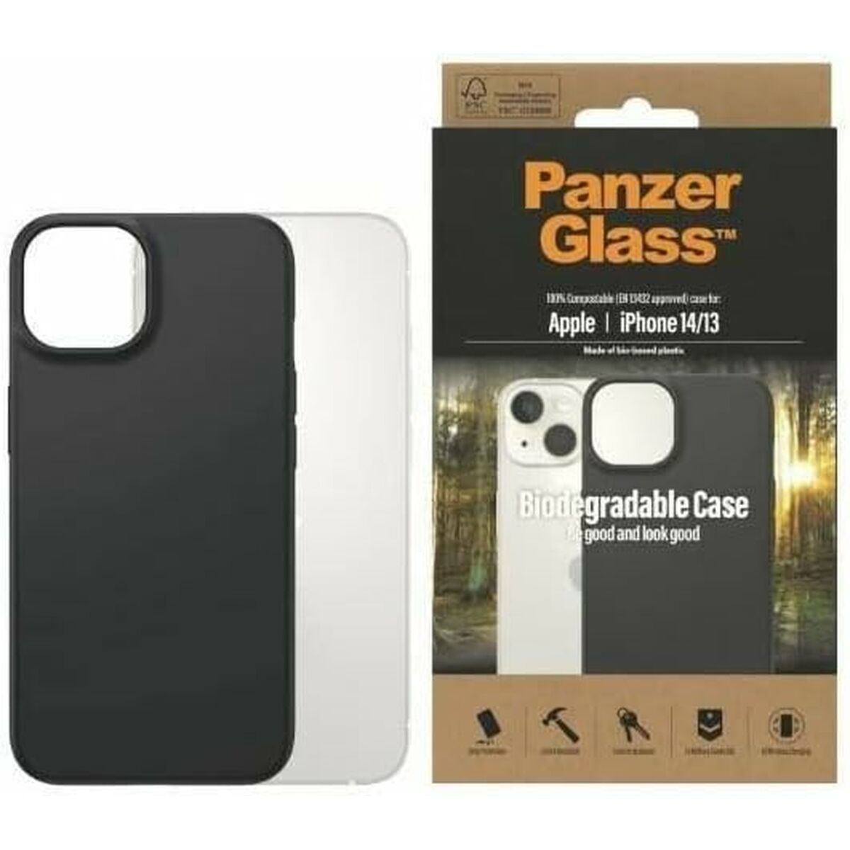 Handyhülle Panzer Glass 0417 6,1" Durchsichtig Apple iPhone 13 iPhone 14