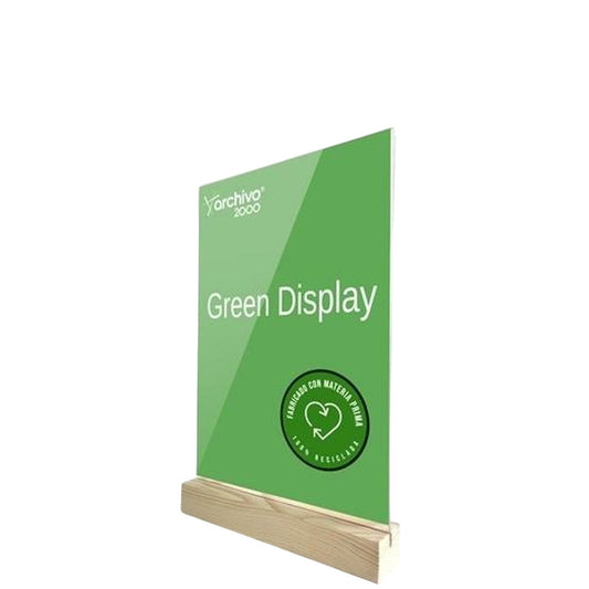 Counter Display Archivo 2000 Transparent A4 Wood Methacrylate Tablecloth