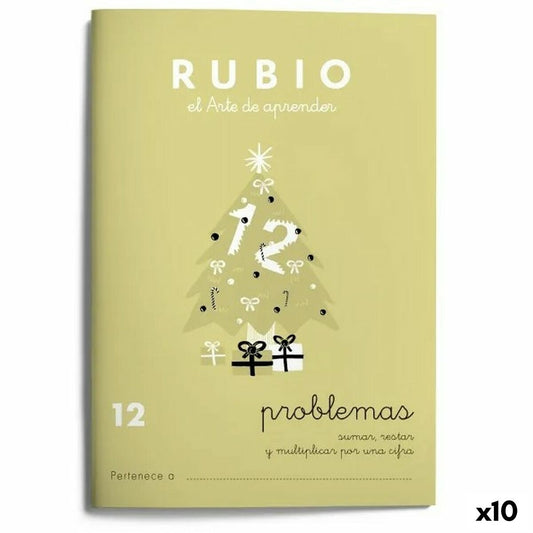 Mathematik-Heft Rubio Nº12 A5 Spanisch 20 Blatt (10 Stück)