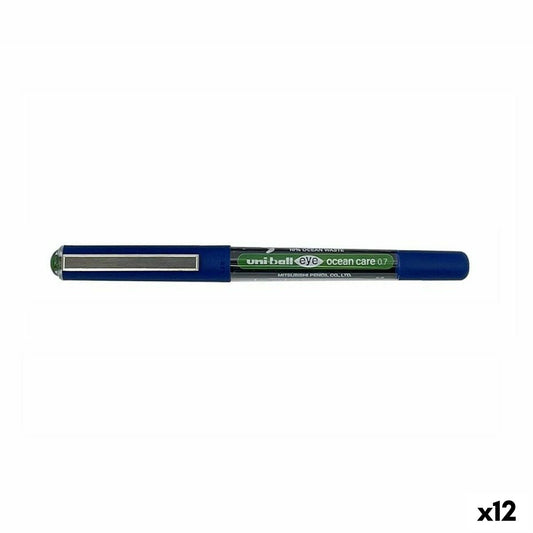 stylo à encre liquide Uni-Ball Eye Ocean Care 0,7 mm Vert (12 Unités)