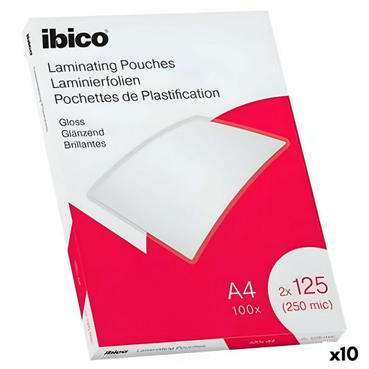Laminating Sheets Ibico A4 0,25 mm Shine (10 Units)