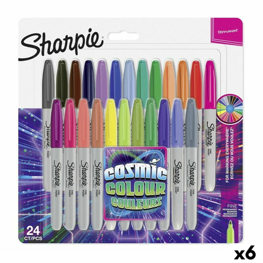 Set of Markers Sharpie Cosmic Colour Multicolour (6 Units)
