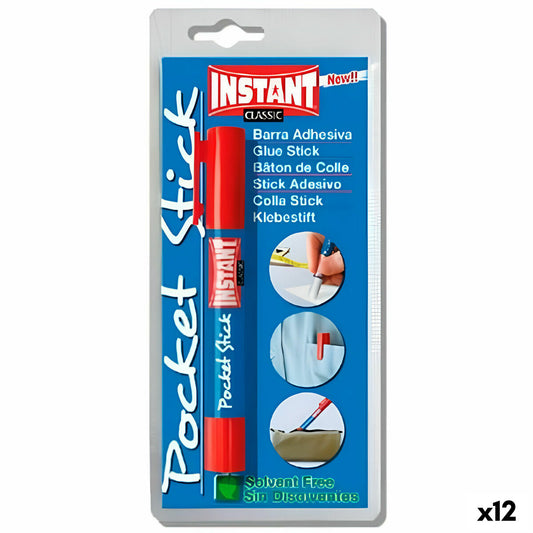 Glue stick INSTANT Pocket Stick Classic 5 g (12 Units)