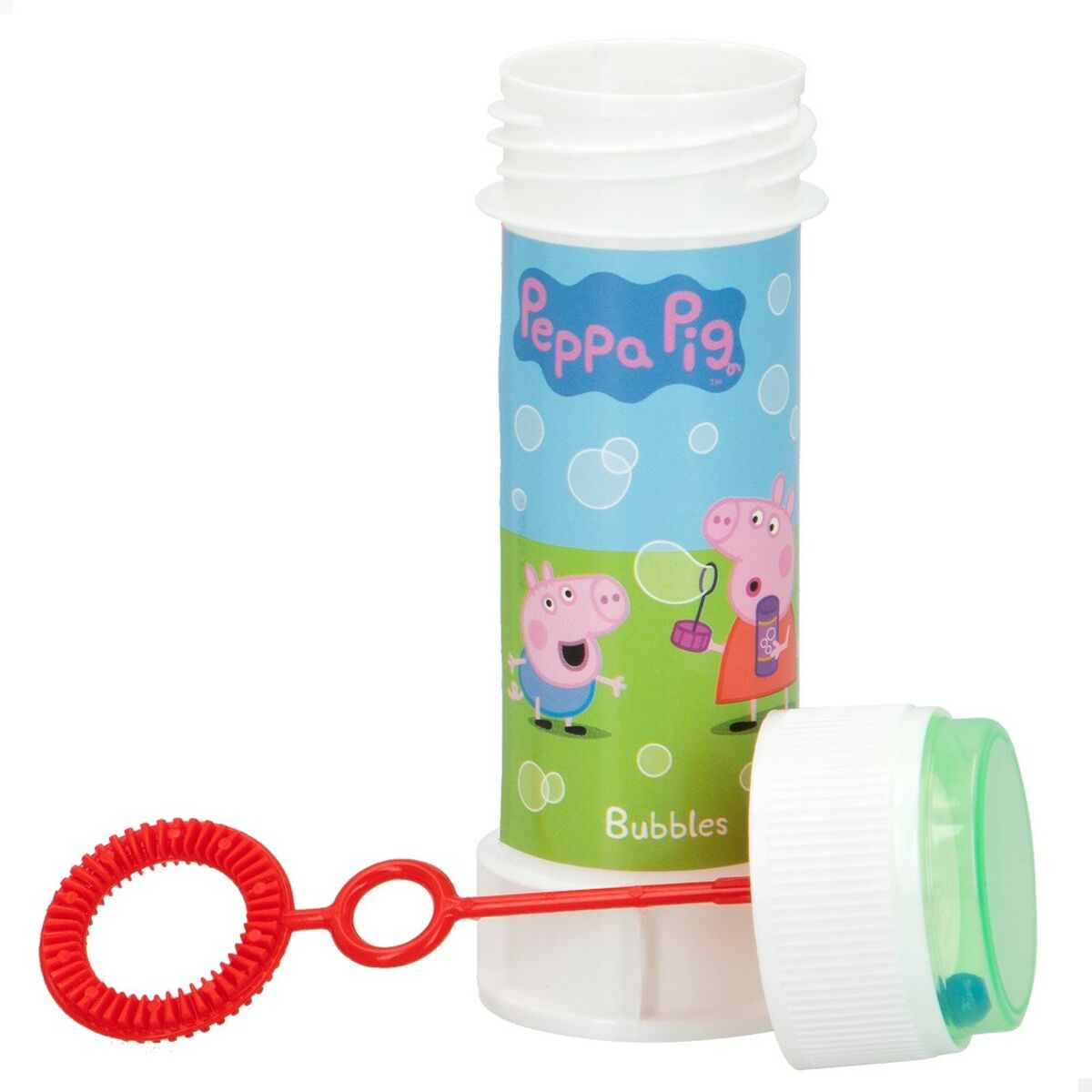 Pompe à bulle Peppa Pig 60 ml 3,7 x 11,5 x 3,7 cm (216 Unités)