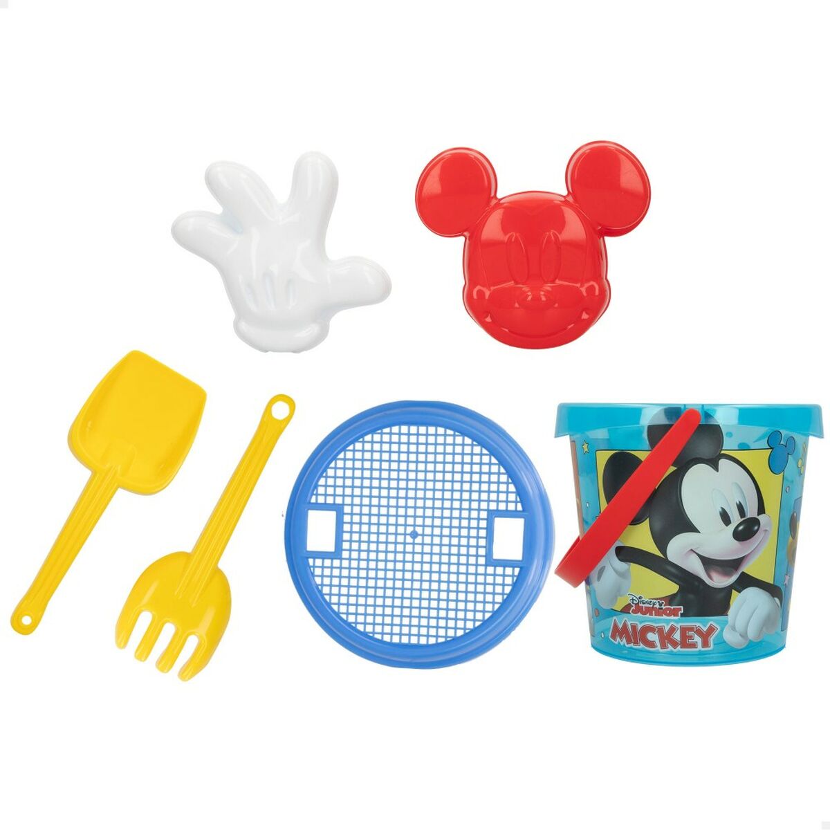 Strandspielzeuge-Set Mickey Mouse Ø 18 cm (16 Stück)