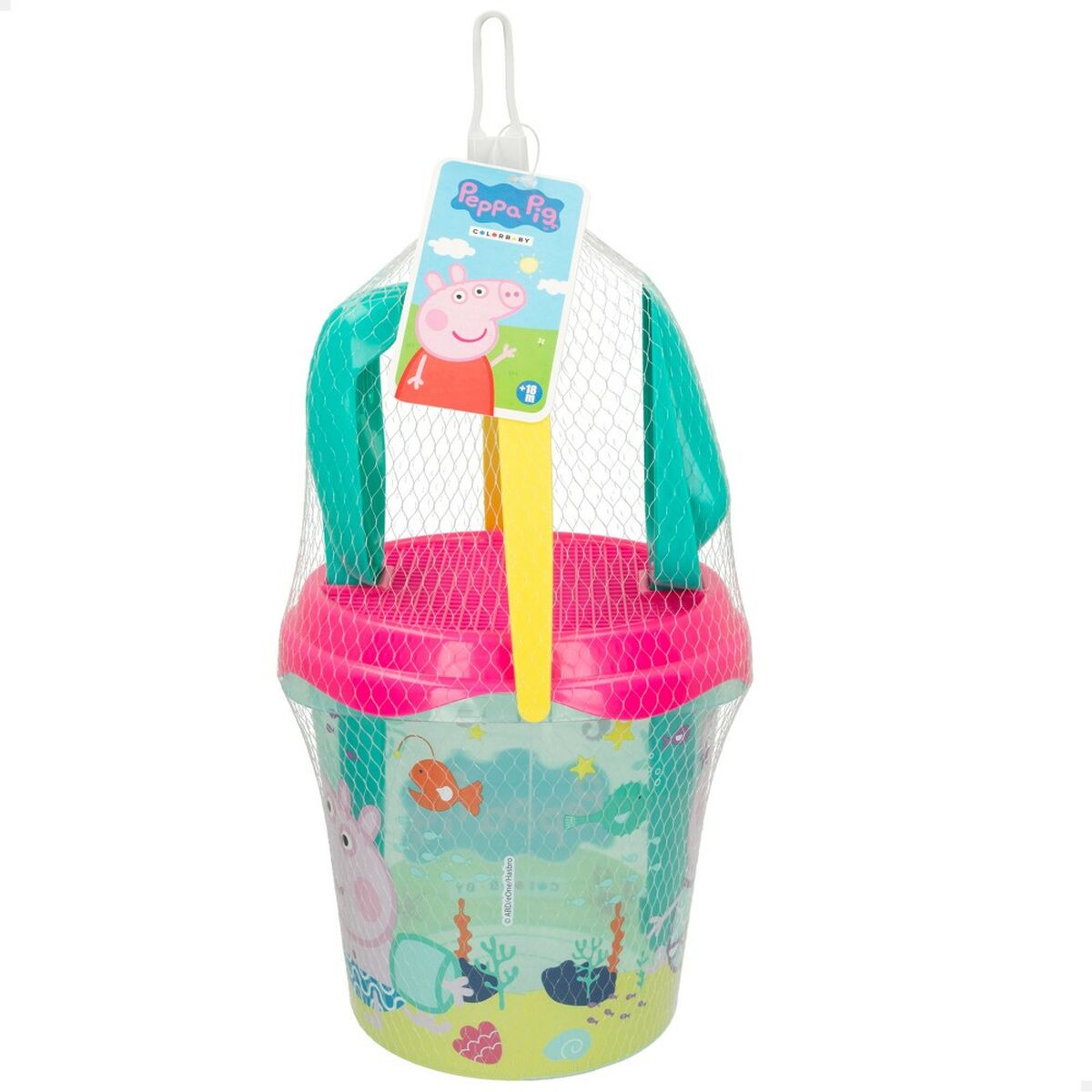 Set de jouets de plage Peppa Pig Ø 18 cm (16 Unités)