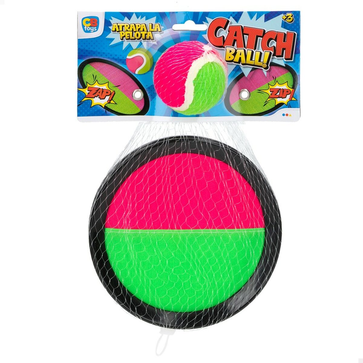 Jouet de plage Colorbaby Catch Ball 20 x 2 x 20 cm Velcro (12 Unités)