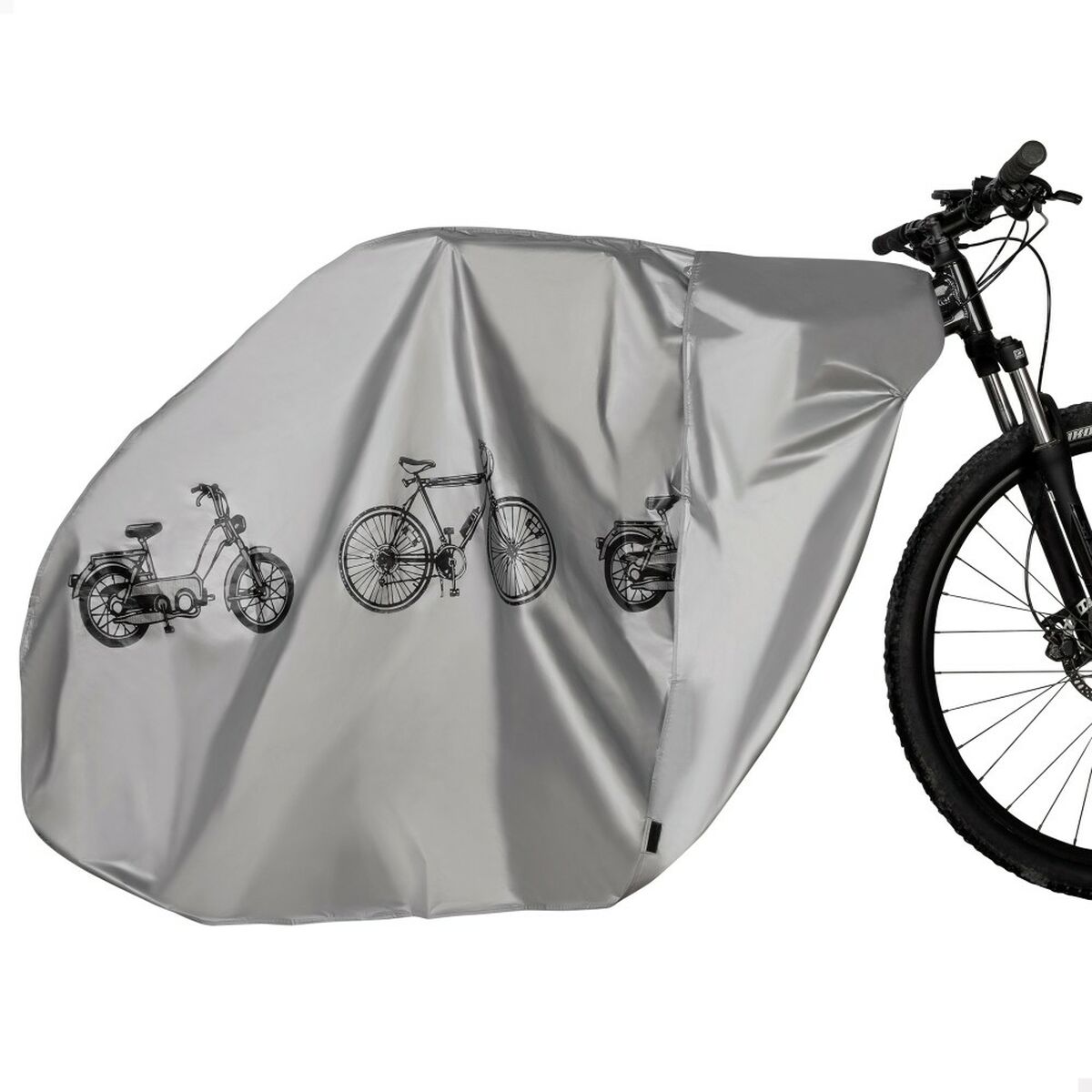 Schutzhülle für Fahrräder Aktive 195 x 100 x 5 cm Wasserfest Grau