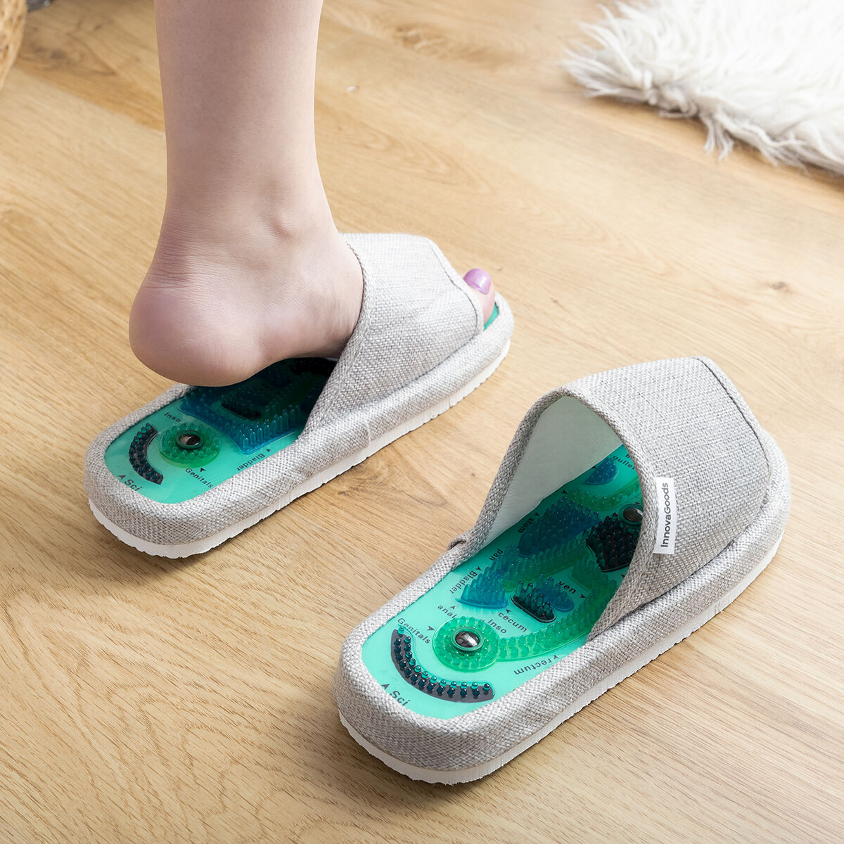 Magnetic Acupressure Slippers Massers