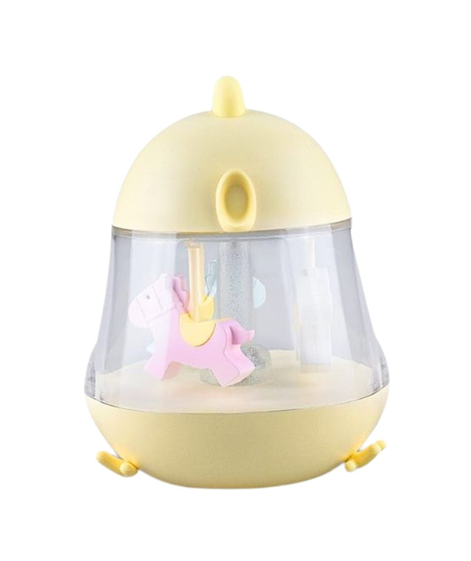 Lamp with Carousel and Music - Yellow