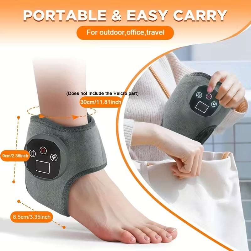 NNETM Ankle Heating Massager with Vibration & Heat Therapy