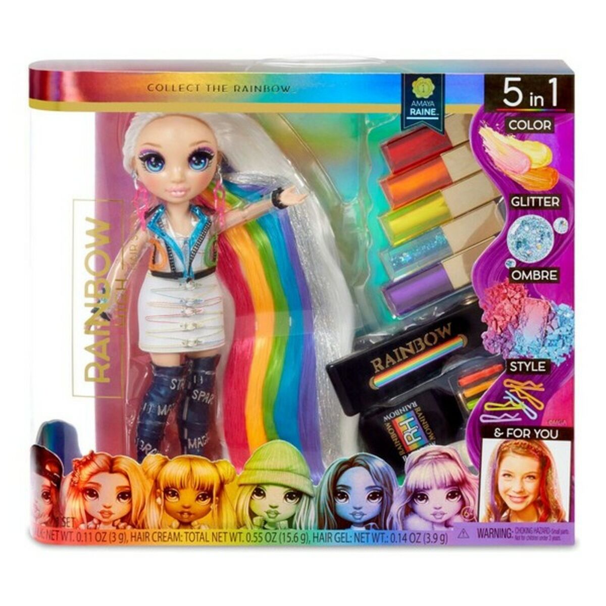 Playset Rainbow Hair Studio Rainbow High 569329E7C 5 in 1 (30 cm)