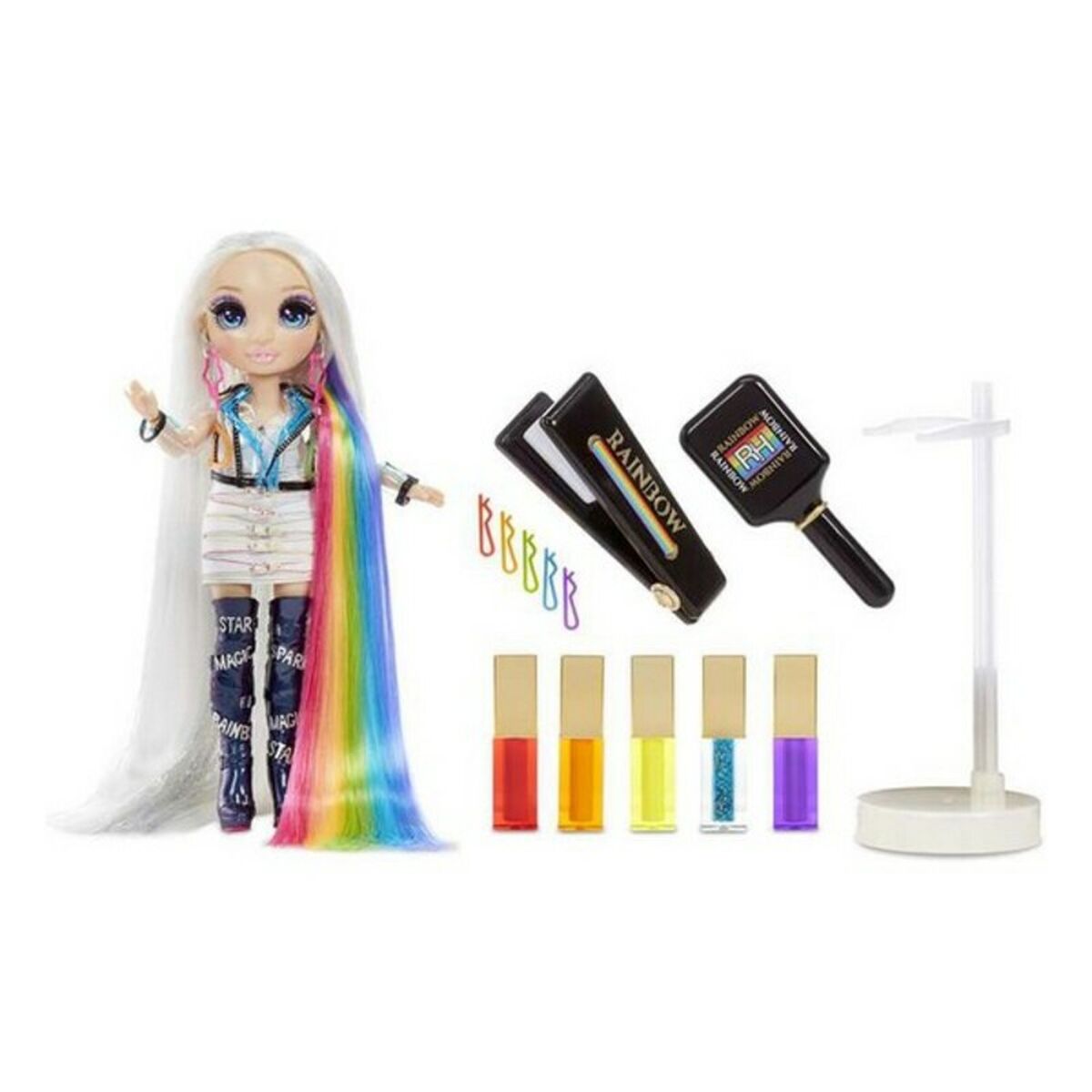 Playset Rainbow Hair Studio Rainbow High 569329E7C 5 in 1 (30 cm)