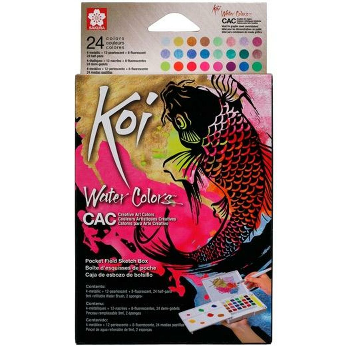 Set de peintures aquarelle Talens Sakura Koi Water Colors Multicouleur
