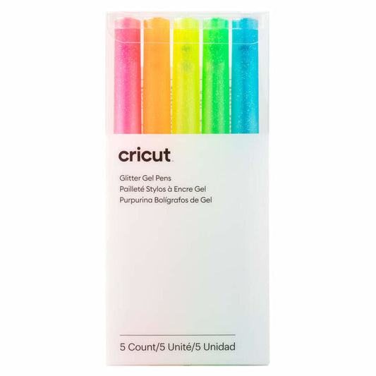 Gel pen Cricut GLITTER NEON Multicolour 0,8 mm (5 Units)