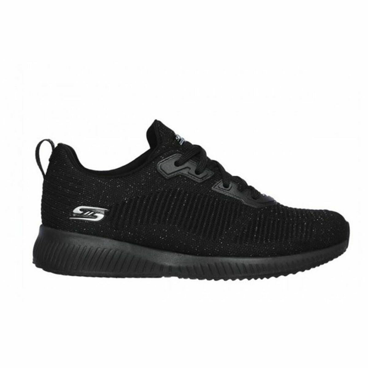 Chaussures de sport pour femme Skechers Bobs Squad Total Glam Noir