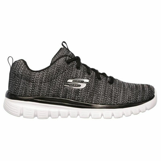 Turnschuhe Skechers Graceful Twisted Fortune Damen Schwarz