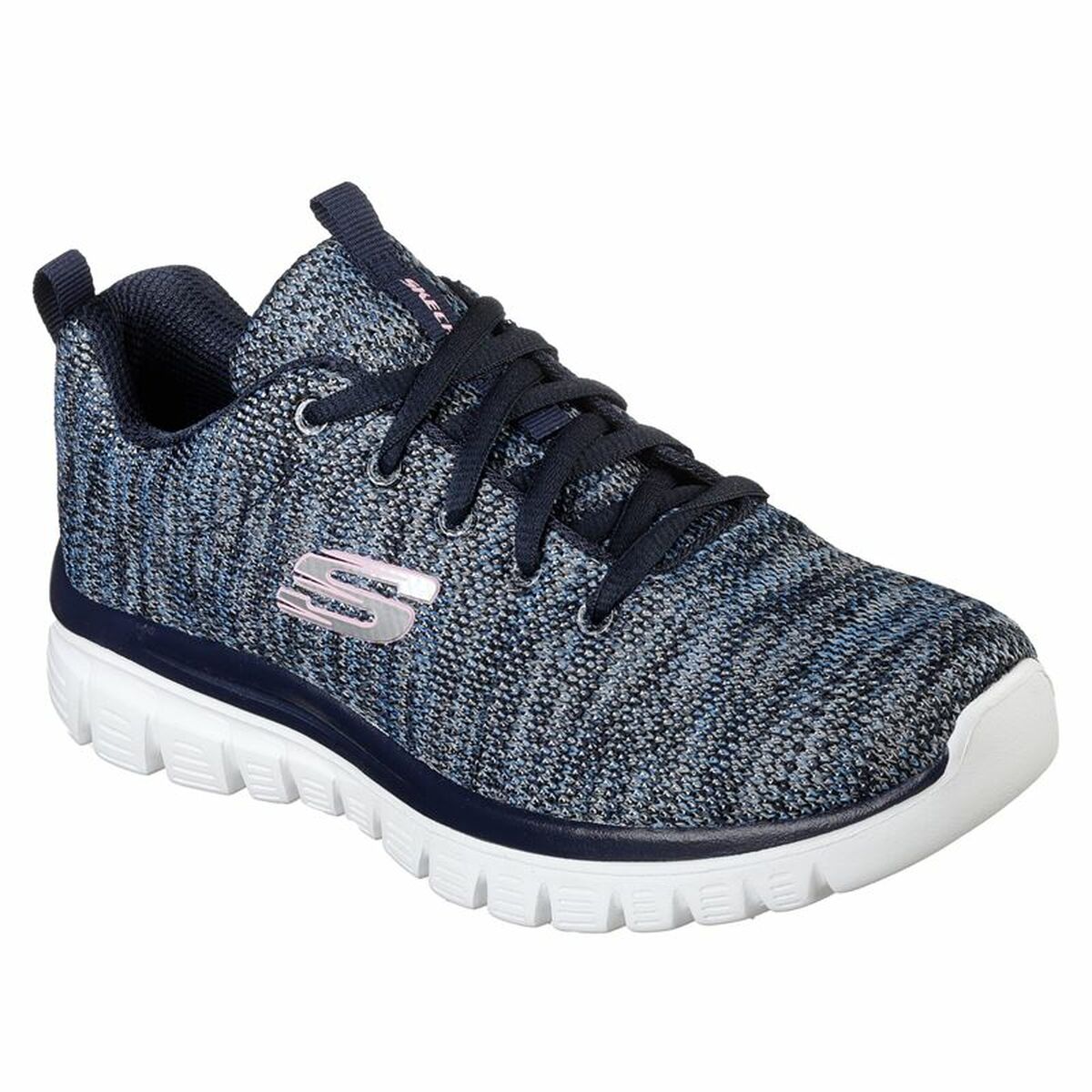 Chaussures de sport pour femme Skechers Graceful-Twisted Bleu foncé