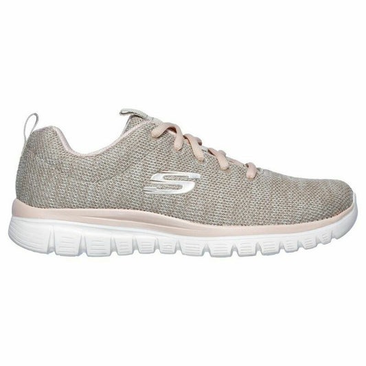 Chaussures de sport pour femme Skechers Graceful-Twisted Fortune Beige