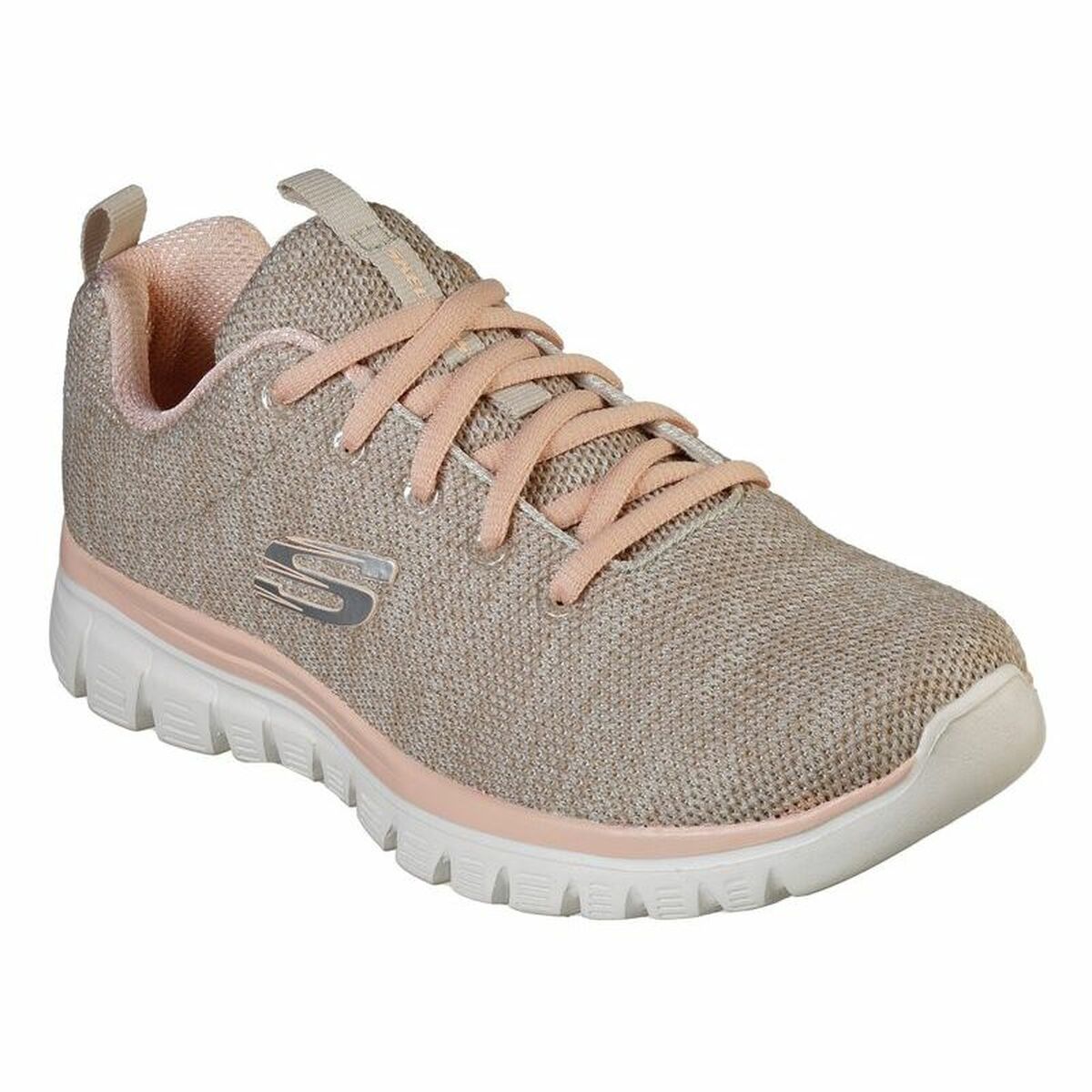 Chaussures de sport pour femme Skechers Graceful-Twisted Fortune Beige