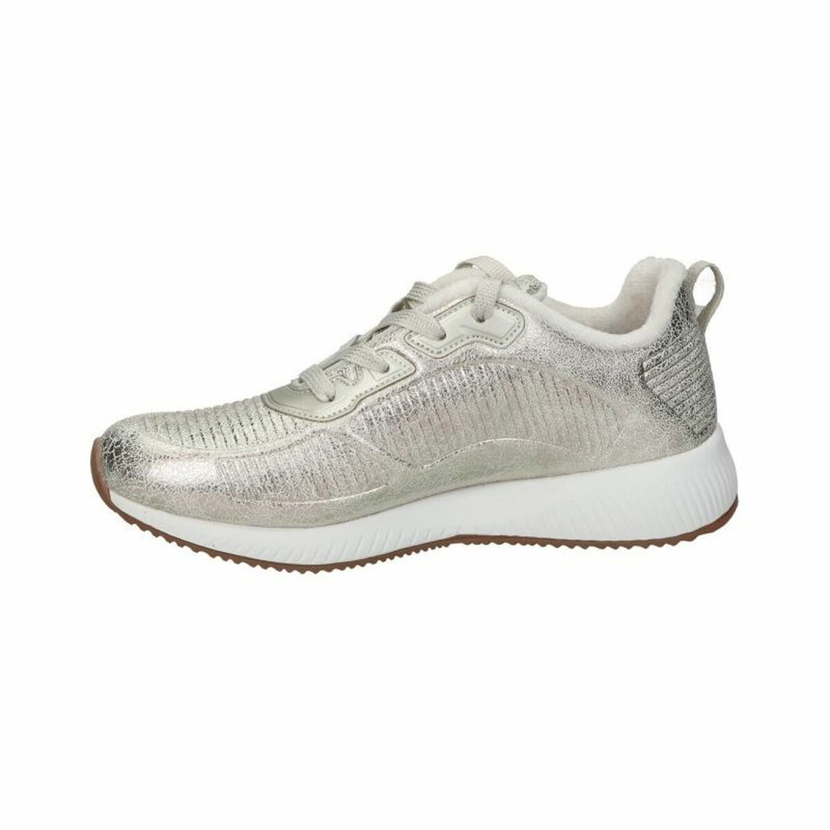 Chaussures de sport pour femme Skechers Bobs Sparkle Life Gris clair